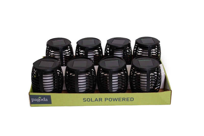 Pagoda Solar Table Top Lantern White LED