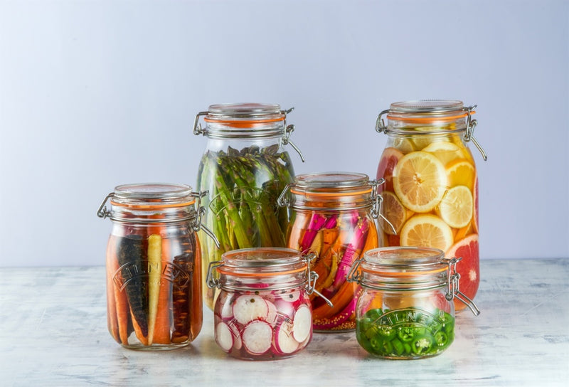 Kilner Clip Top Jar - Round 1L