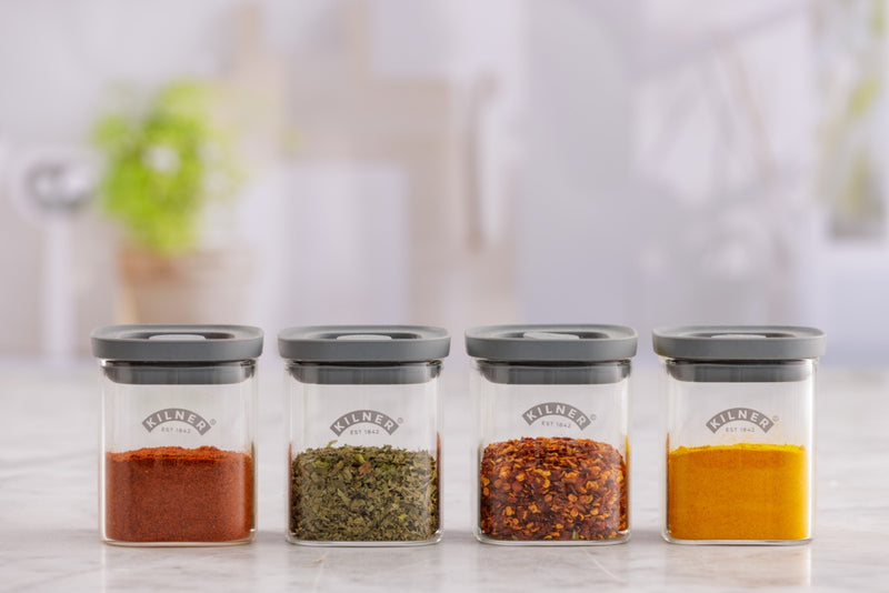 Kilner New Fresh Storage Square Spice Jar 0.16L