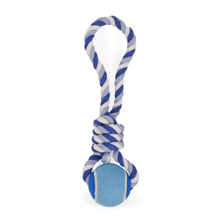 ROSEWOOD Twistable Tennis Ball Dog Tug