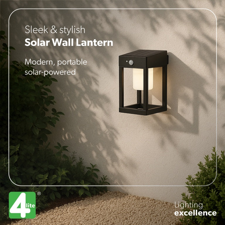 4Lite Antheia Solar Wall Lantern