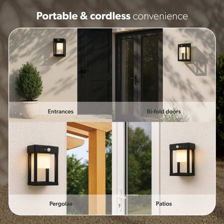 4Lite Antheia Solar Wall Lantern