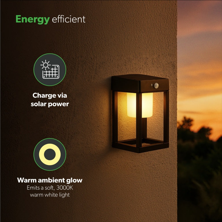 4Lite Antheia Solar Wall Lantern