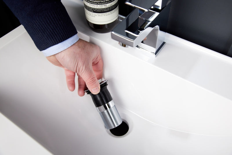 Top Fix Unslotted Basin Waste Chrome