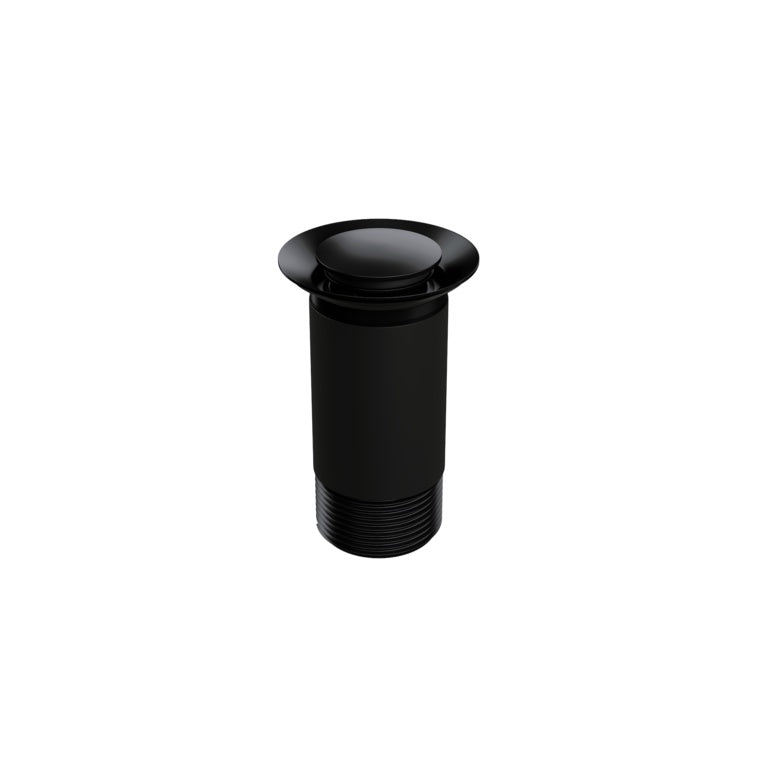 Top Fix Unslotted Basin Waste Matt Black