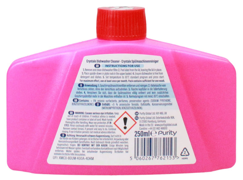 Crystale Dishwasher Cleaner 250ml Pink Grapefruit