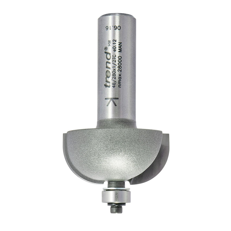 46/280X1/2TC - Bearing guided cove cutter 12.7mm radius