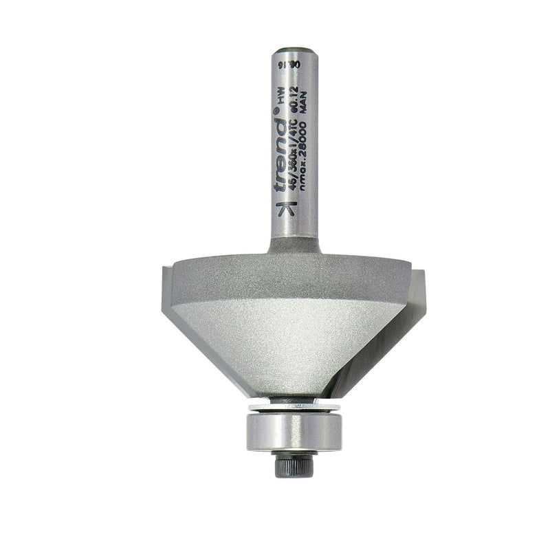46/360X1/4TC - Bearing guided chamfer cutter 45 degrees