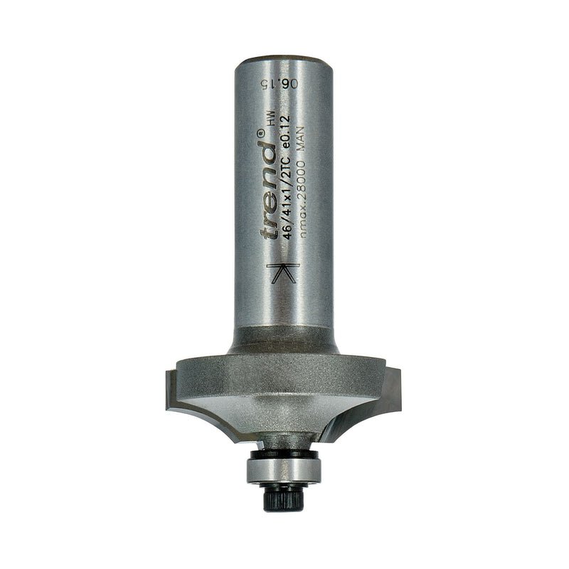 46/41X1/2TC - Guided flat ovolo cutter 12mm radius