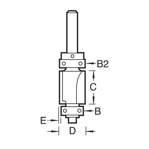 46/521X1/4TC - Guided 1mm rebater profiler for damaged trim