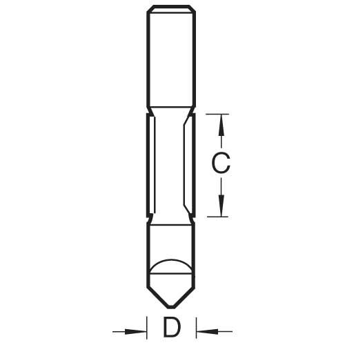 47/40X1/2TC - Pierce and trim cutter