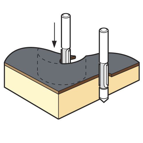 47/4X1/4TC - Pierce and trim cutter