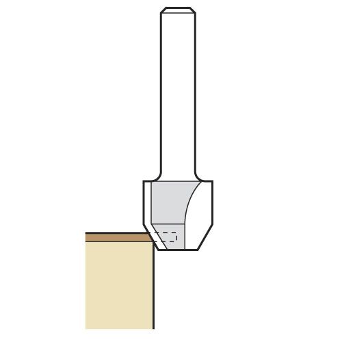 47/7X1/4TC - Combi trimmer cutter 12.7mm diameter C1=9 C2=4mm length
