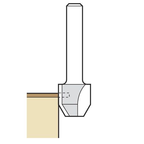 47/7X1/4TC - Combi trimmer cutter 12.7mm diameter C1=9 C2=4mm length