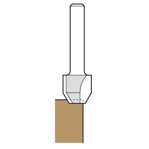 47/7X1/4TC - Combi trimmer cutter 12.7mm diameter C1=9 C2=4mm length