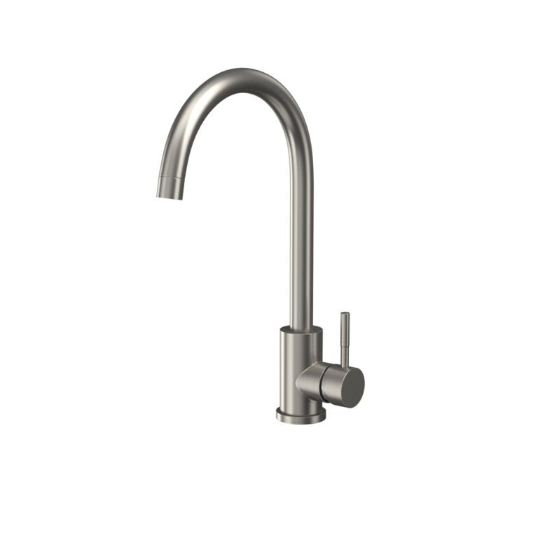 Scudo Manhattan Kitchen Mixer Tap Brushed Stainless Steel