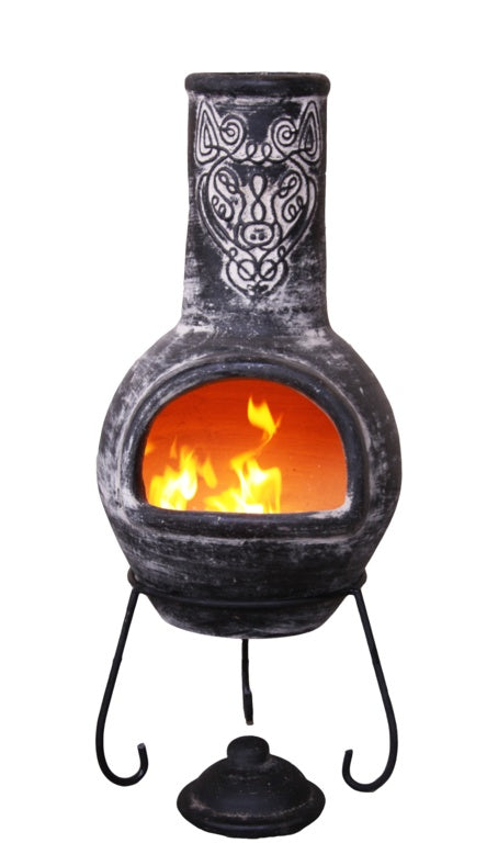 Gardeco Wolf Charcoal Mexican Chimenea 110cm