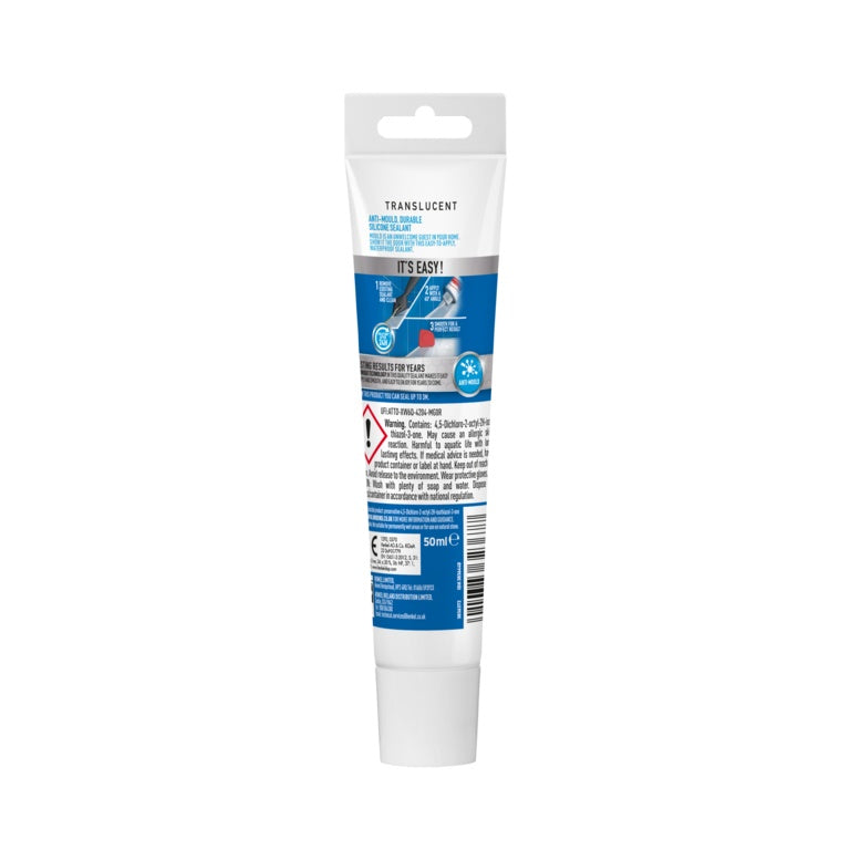 UniBond Anti-Mould Tube 50ml Transparent