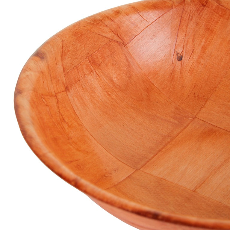 Apollo Woven Wood Bowl 25cm