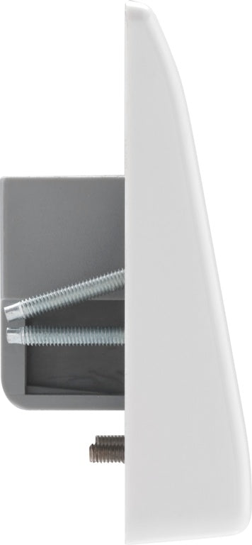 BG White Nexus Cooker Flex Outlet Plate 45amp