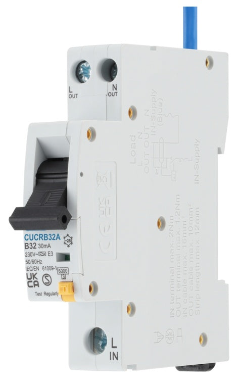 BG Compact RCBO Type 1 B Curve 32a