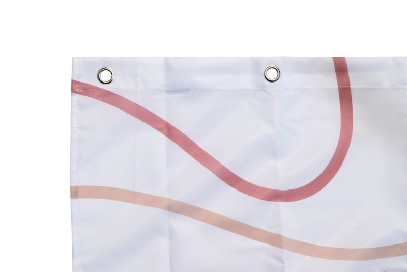 Croydex Shower Curtain 1800mm Pink Swirl