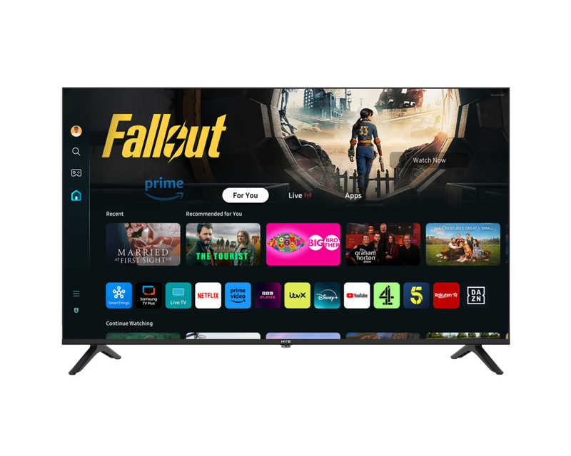 Hye 4K QLED Tizen OS WiFi Frameless Smart TV 43"