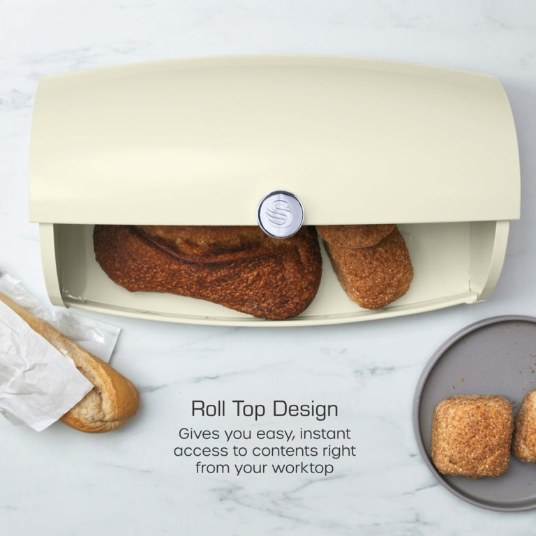 Swan Townhouse Bread Bin Cream