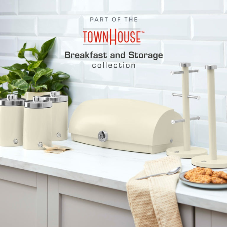 Swan Townhouse Bread Bin Cream