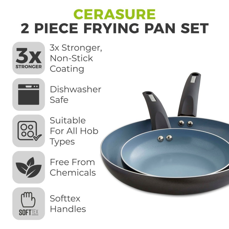 Tower Frying Pan Set Pack 2