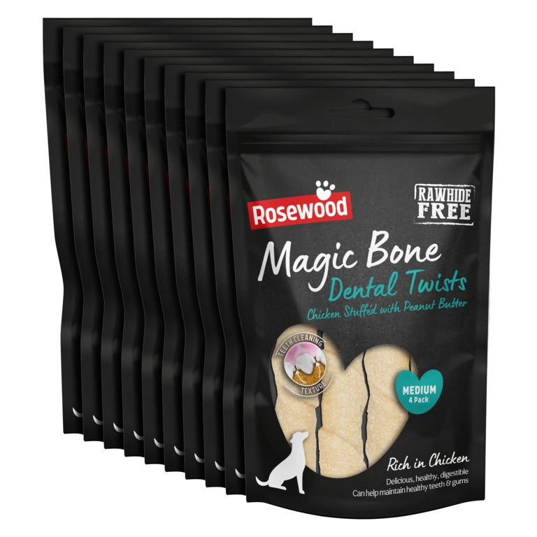 ROSEWOOD Magic Dental Twists Pack 4 120g