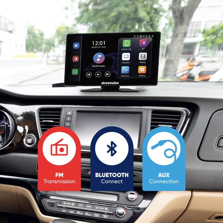 Streetwize Touchscreen Car Display with Rear Camera 9"