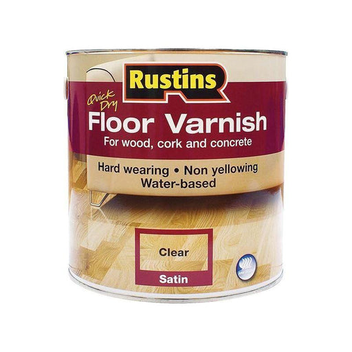Rustins Quick Dry Floor Varnish Satin 5 litre Rustins - RockBottom Nothampton