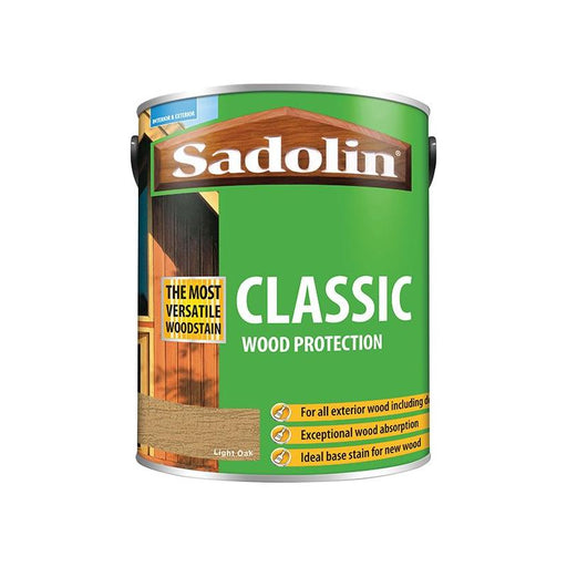 Sadolin Classic Wood Protection Light Oak 5 litre Sadolin - RockBottom Nothampton