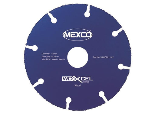 MEXCO WD XCEL Grade Wood Cut Blade 115 x 22mm MEXCO - RockBottom Northampton