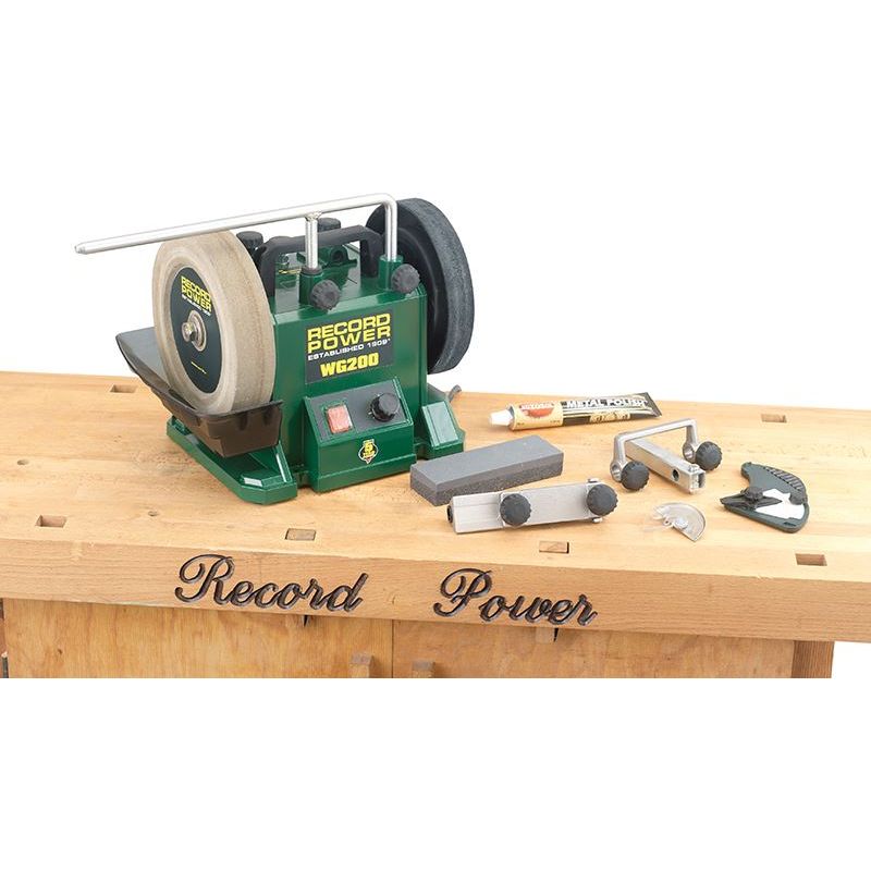 Record Power WG200 200mm (8in) Whetstone Grinder 160W 240V Record Power - RockBottom Nothampton