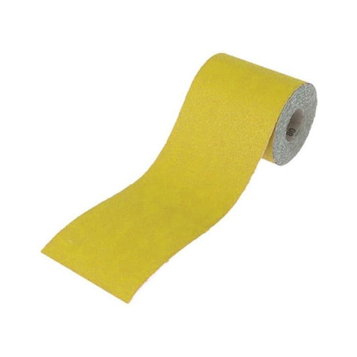 Faithfull Aluminium Oxide Sanding Paper Roll Yellow 115mm x 50m 80G Faithfull - RockBottom Northampton