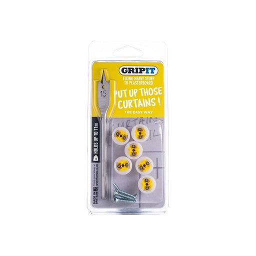 Gripit Curtain Kit, Clam Pack Gripit - RockBottom Northampton