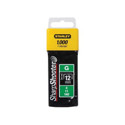 Stanley® Hand Tools TRA708T Heavy-Duty Staples 12mm (Pack 1000) STANLEY® Hand Tools - RockBottom Nothampton