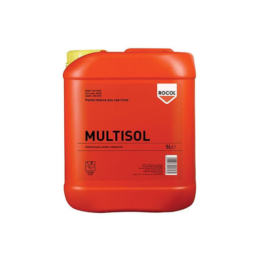 Rocol MULTISOL Water Mix Cutting Fluid 5 litre ROCOL - RockBottom Nothampton