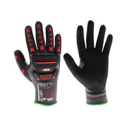 Scan Nitrile Palm Impact Cut D Gloves - M (Size 8) Scan - RockBottom Nothampton