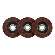 Draper 83067 Aluminium Oxide Flap Discs, 115 x 22.23mm, 60 Grit (Pack of 10)