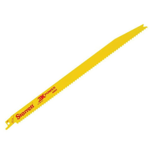 Starrett BT126-5 Bi-Metal Reciprocating Blade, Wood Tapered 300mm 6 TPI (Pack 5) Starrett - RockBottom Nothampton