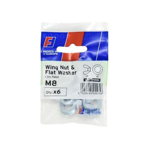 Forgefix Wing Nut & Washer M8 ForgePack 6 ForgeFix - RockBottom Northampton