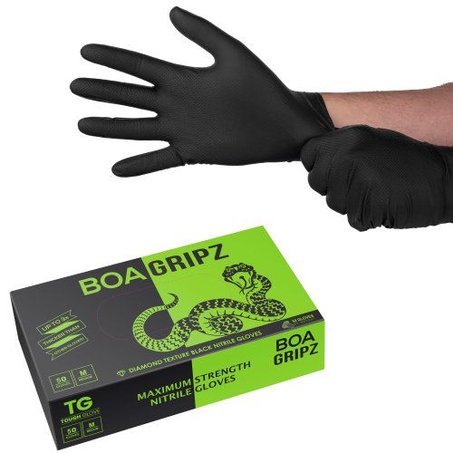 Tough Glove Boa Gripz M Box of 50 Gloves