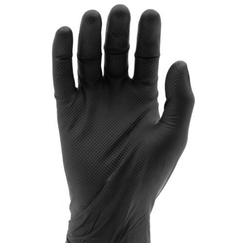 Tough Glove Black Gator Gripz Small Box of 50 Gloves