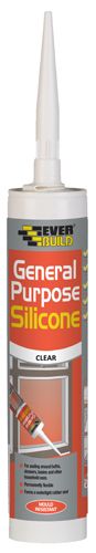 Everbuild silicone sealant clear 300ml
