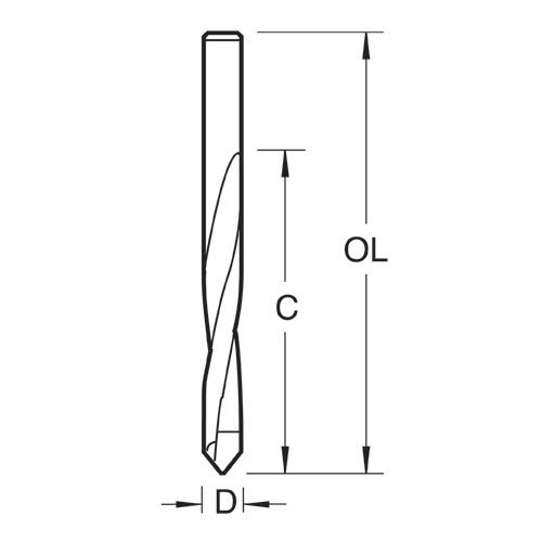 501/14HSS - Twist drill 1/4 inch x 6.3mm diameter