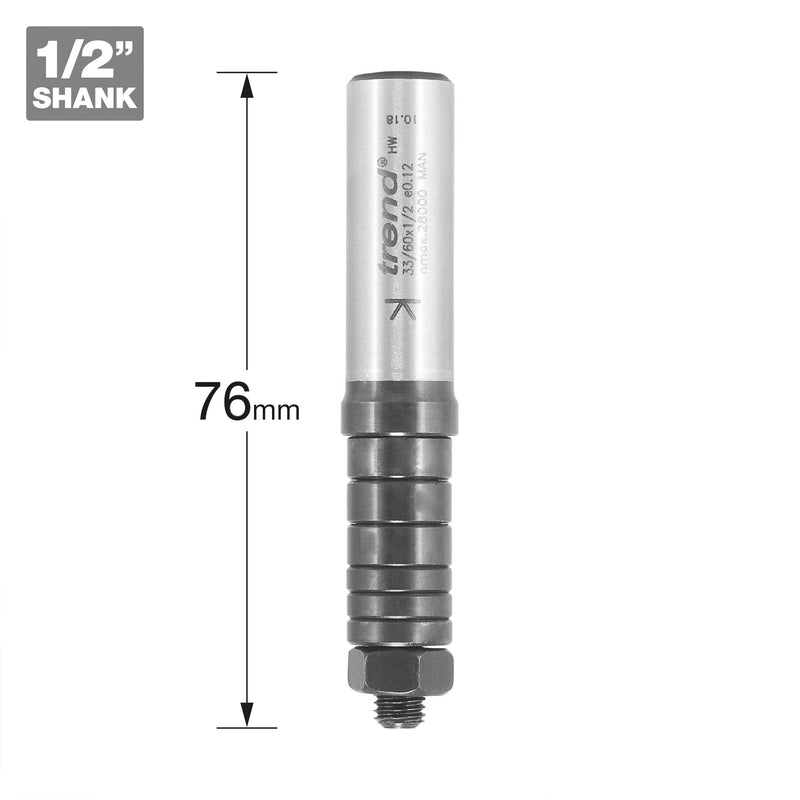 33/60X1/2 - Arbor 33/60 for 1/4 bore tools