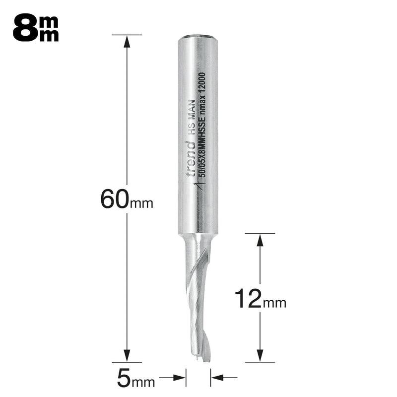 50/05X8MMHSSE - Aluminium cutter 5mm diameter